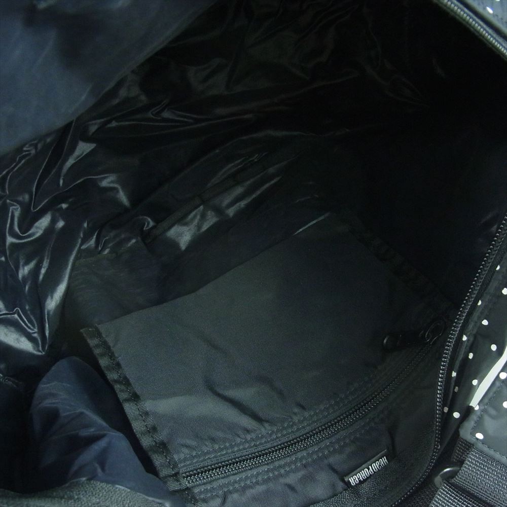 HEAD PORTER ヘッドポーター BLACKBEAUTY ブラックビューティー ドット柄 ショルダー バッグ ブラック系【中古】