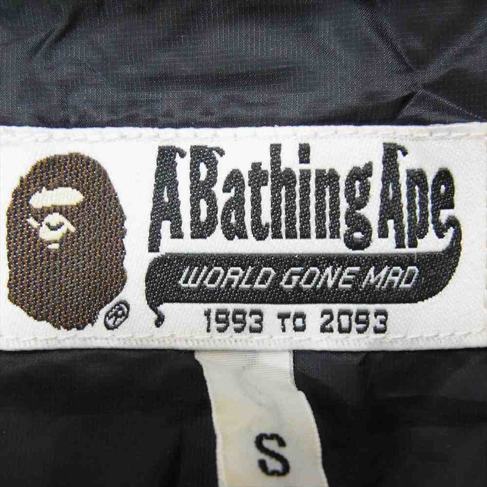 A BATHING APE アベイシングエイプ 001LJ0801005X センターロゴ ナイロン ジャケット ネイビー系 S【中古】