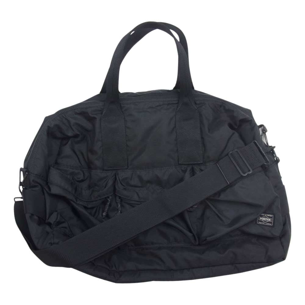 PORTER ポーター 855-05900 FORCE フォース 吉田カバン 2WAY ダッフル ボストン ショルダー バッグ ブラック系【中古】