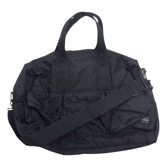 PORTER ポーター 855-05900 FORCE フォース 吉田カバン 2WAY ダッフル ボストン ショルダー バッグ ブラック系【中古】