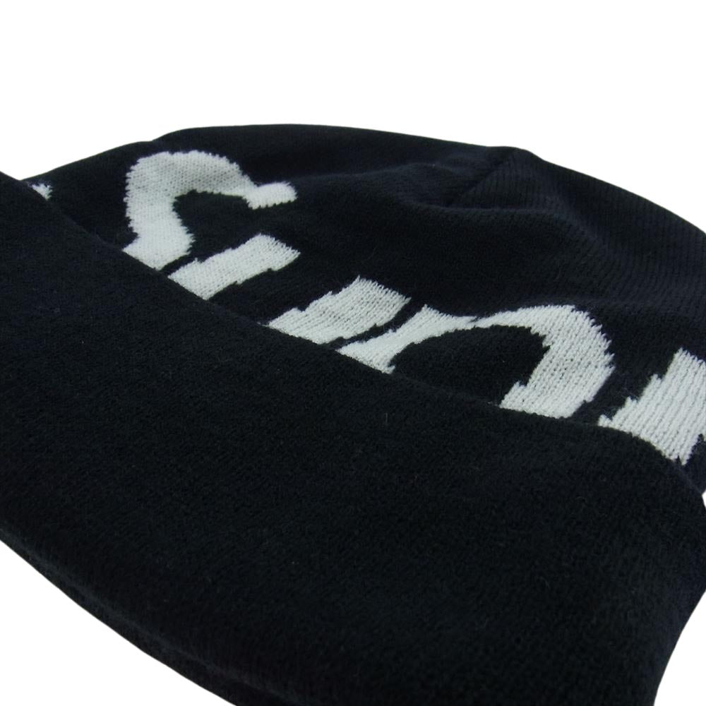 Supreme シュプリーム Big Logo Beanie ビッグ ロゴ ビーニー ニットキャップ 帽子 ブラック系【中古】
