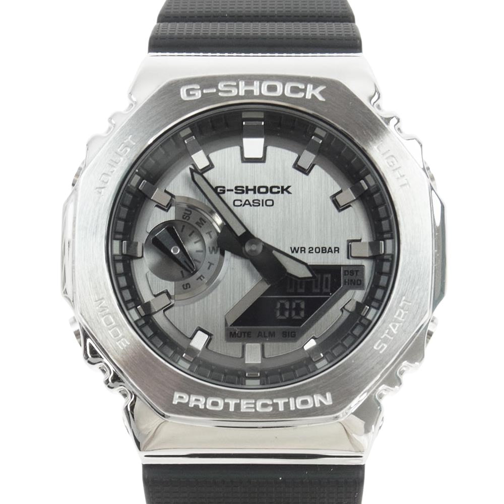 G-SHOCK ジーショック GM-2100-1AJF Metal Covered メタルカバード 腕時計 ウォッチ シルバー系 ブラック系【中古】