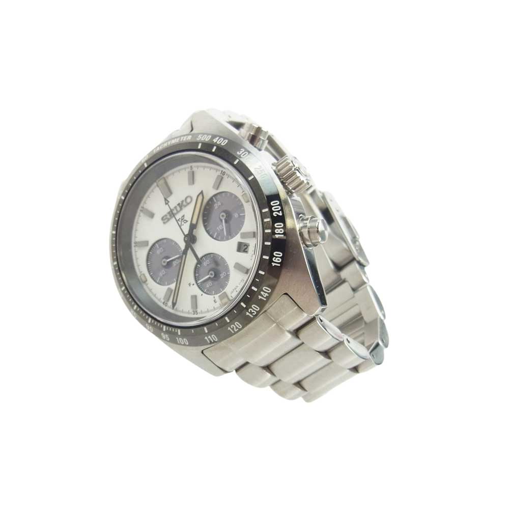 SEIKO セイコー SBDL085 Prospex プロスペックス スピードタイマー クロノグラフ ソーラー 腕時計 ウォッチ シルバー系【中古】
