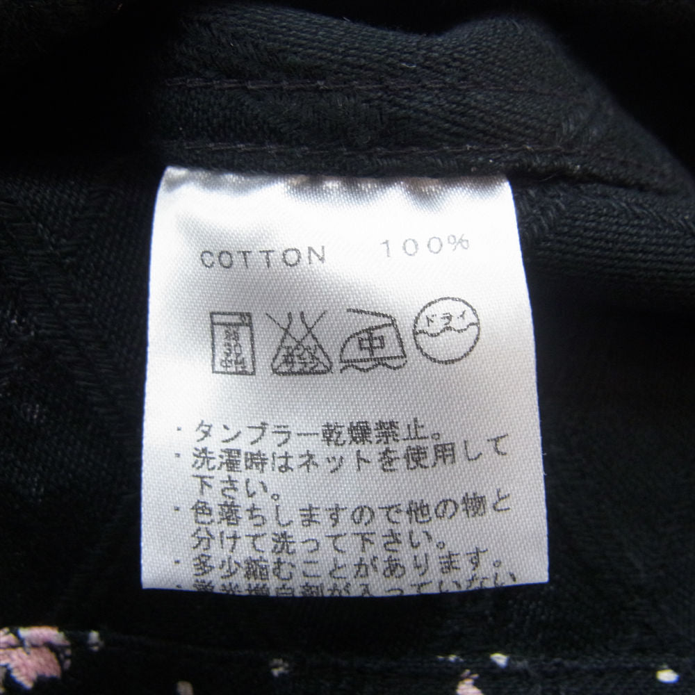 R.J.B アールジェイビー 総花柄 ウエスタン 長袖 シャツ ブラック ブラック系 36【新古品】【未使用】【中古】