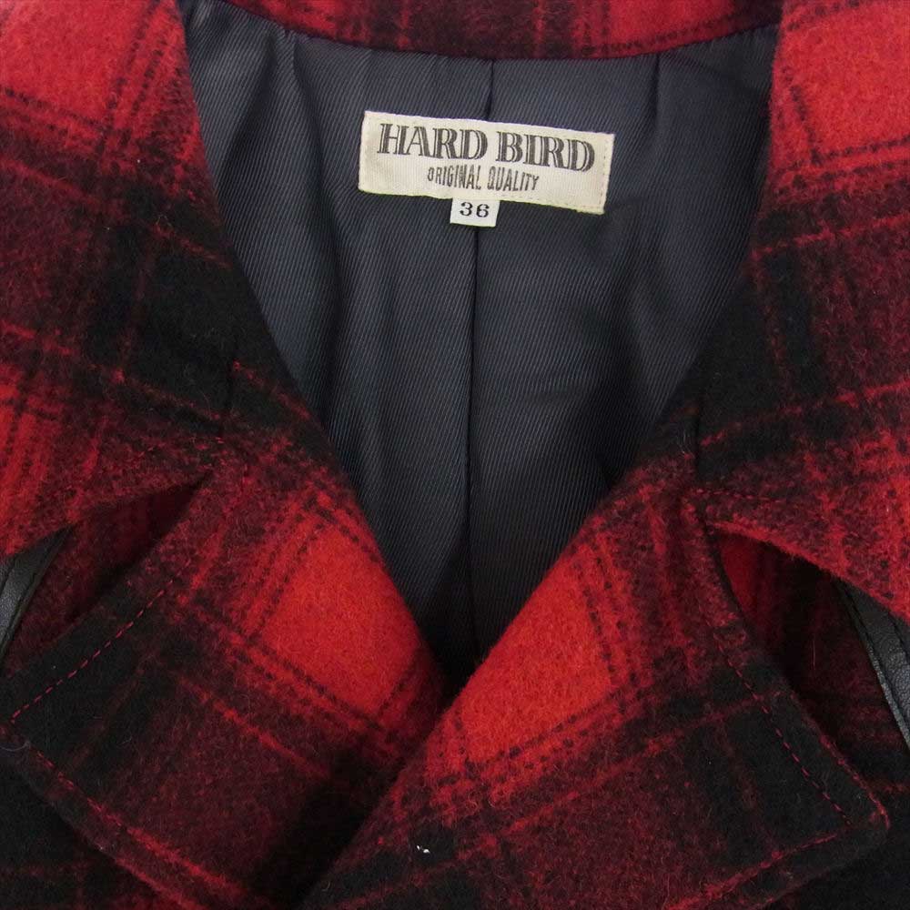 THE FLAT HEAD ザフラットヘッド HARDBIRD ウール ダブル ジャケット レッド系 ブラック系 36【美品】【中古】
