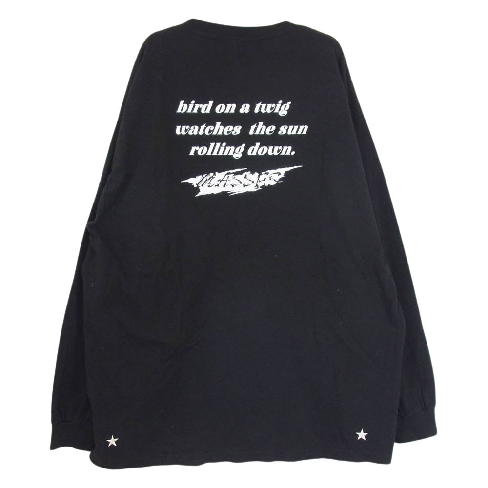 エムアンドエム 21AW × MASSES PRINT L/S TEE マシス コラボレーション プリント ロンT ブラック系 サイズ表記無【中古】