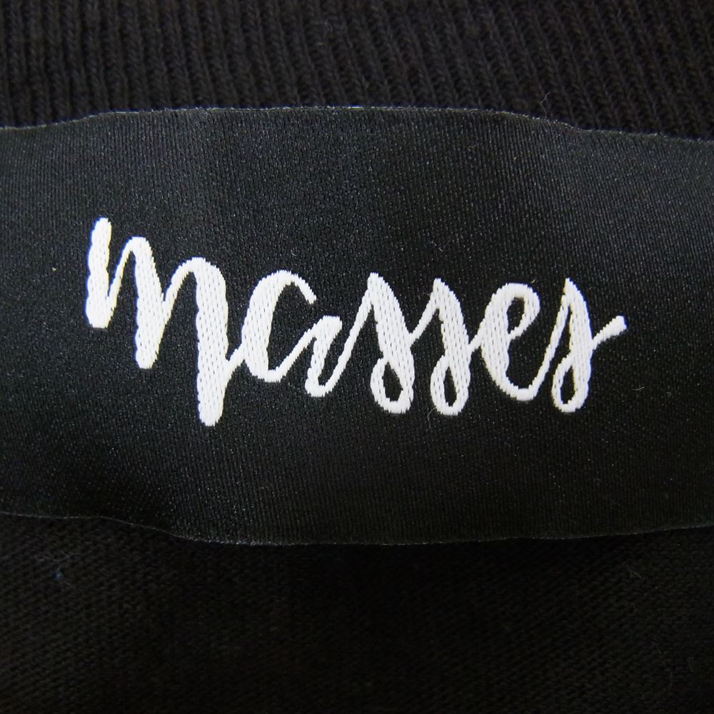 エムアンドエム 21AW × MASSES PRINT L/S TEE マシス コラボレーション プリント ロンT ブラック系 サイズ表記無【中古】