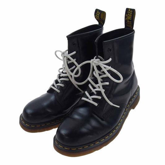 Dr.Martens ドクターマーチン 1460 8ホール レザー レースアップ ブーツ ブラック系 UK9【中古】
