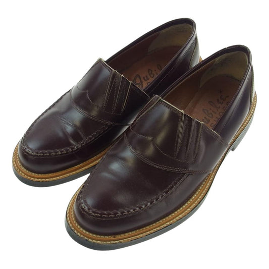 ジュビリーシューズ 7003 レザー ローファー シューズ ブラウン系 8.5【中古】