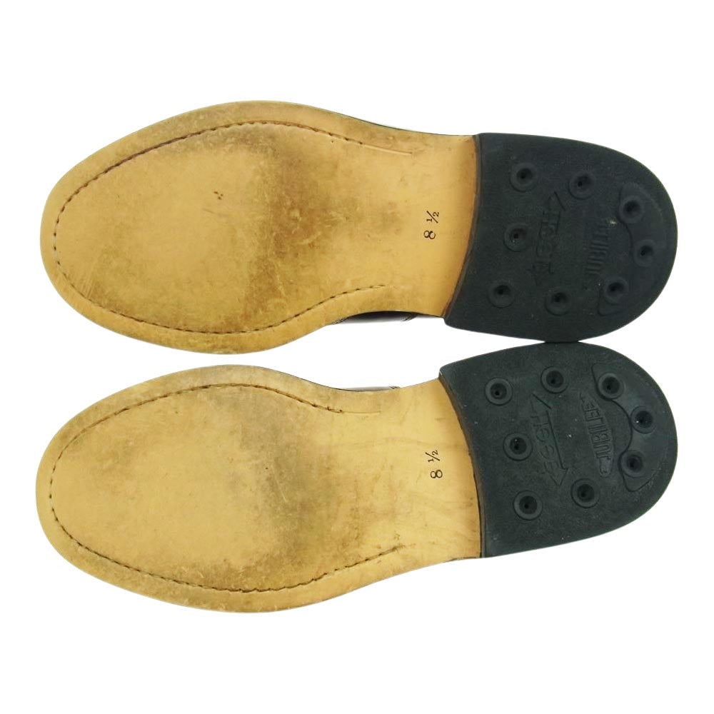 ジュビリーシューズ 7003 レザー ローファー シューズ ブラウン系 8.5【中古】