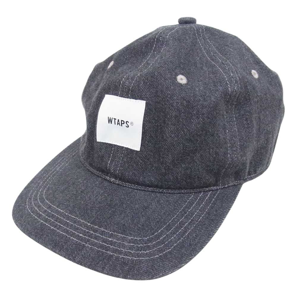 WTAPS ダブルタップス 21SS 211HCDT-HT04 T-6H 01 CAP COTTON DENIM コットン デニム ロゴ キャップ グレー系 00【中古】