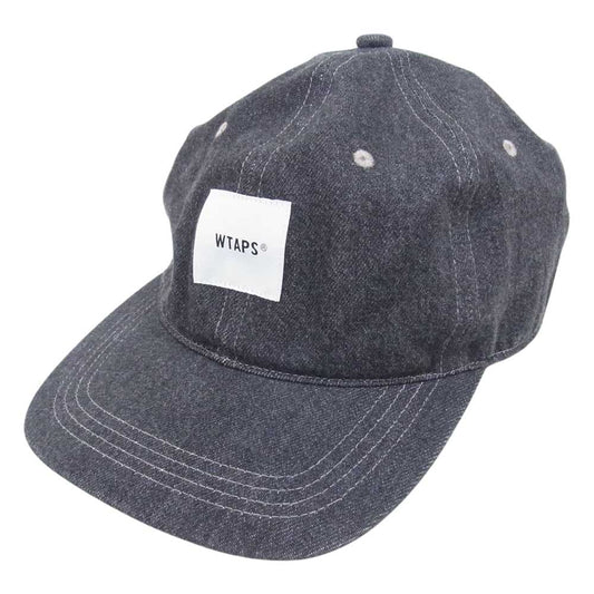 WTAPS ダブルタップス 21SS 211HCDT-HT04 T-6H 01 CAP COTTON DENIM コットン デニム ロゴ キャップ グレー系 00【中古】
