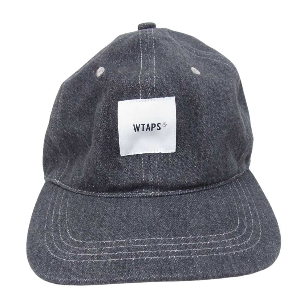 WTAPS ダブルタップス 21SS 211HCDT-HT04 T-6H 01 CAP COTTON DENIM コットン デニム ロゴ キャップ グレー系 00【中古】