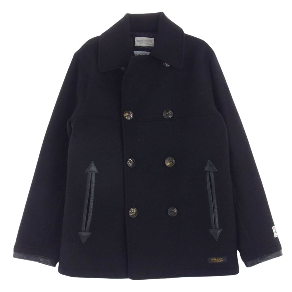 NEIGHBORHOOD ネイバーフッド 132AQNH-JKM05 Pea Coat ハリスツイード Pコート ブラック系 L【中古】