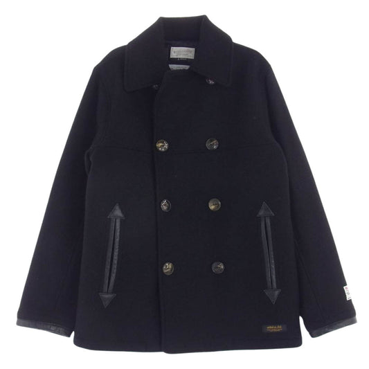 NEIGHBORHOOD ネイバーフッド 132AQNH-JKM05 Pea Coat ハリスツイード Pコート ブラック系 L【中古】