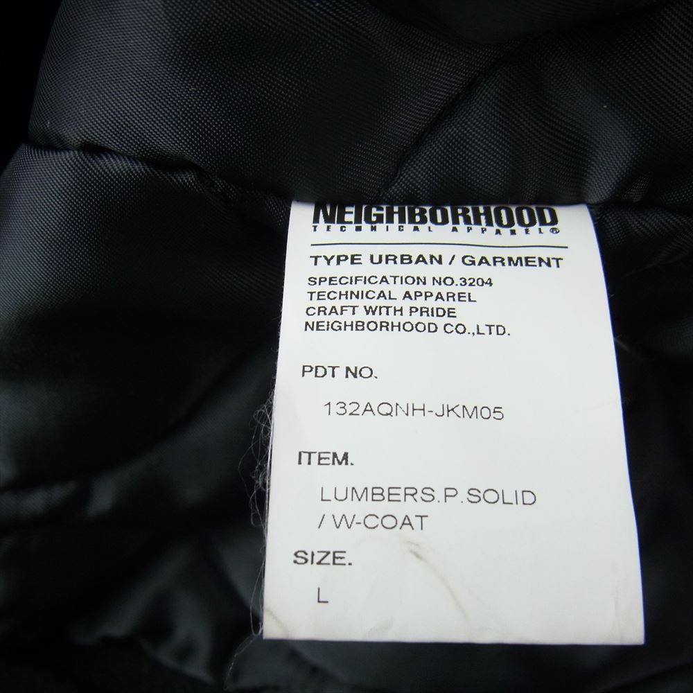 NEIGHBORHOOD ネイバーフッド 132AQNH-JKM05 Pea Coat ハリスツイード Pコート ブラック系 L【中古】