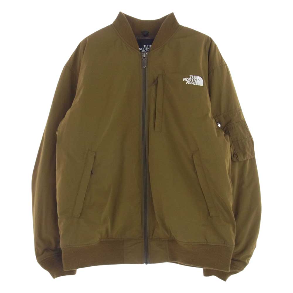 THE NORTH FACE ノースフェイス NY82132 INSULATION BOMBER JACKET インサレーション ボンバー ジャケット カーキ系 XL【中古】