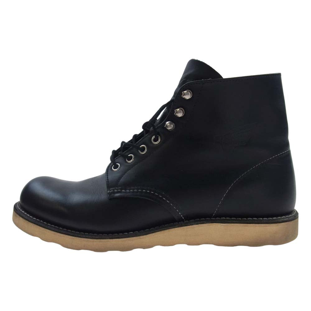 RED WING レッドウィング 8165 6inch Classic Round クラシック ラウンドトゥ アイリッシュセッター レザー ブーツ ブラック系 USA10【中古】