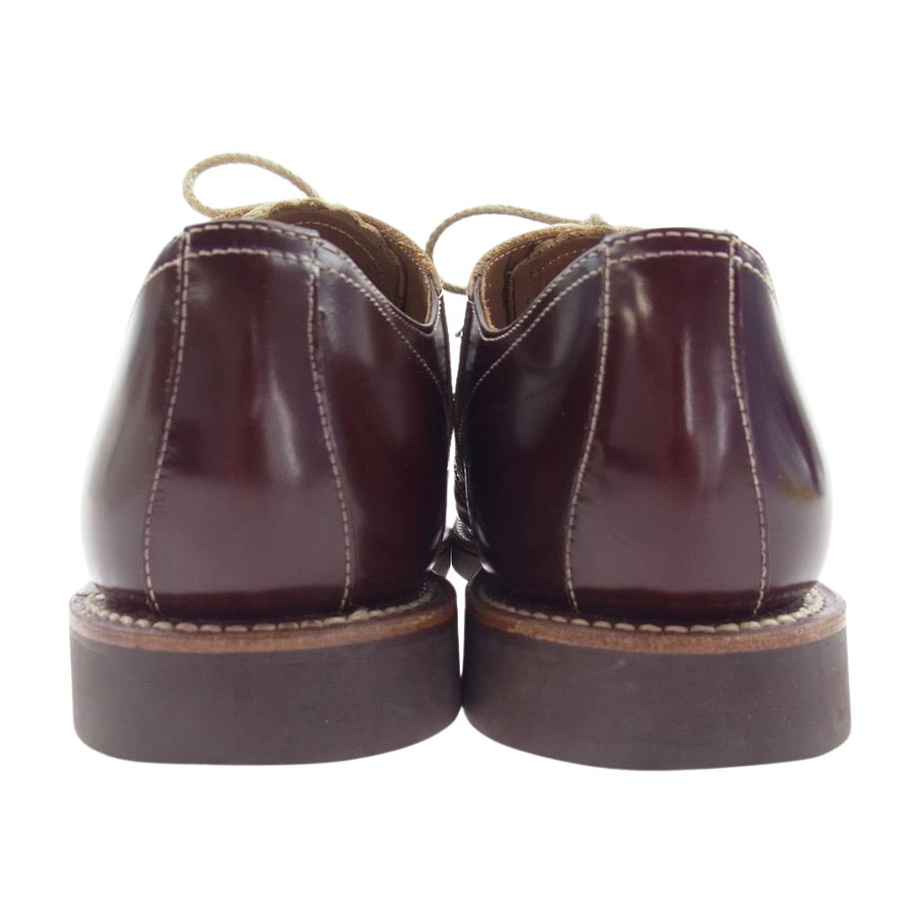 GLADHAND & Co. グラッドハンド 606S GHEB SADDLE SHOES サドル レザー ドレス シューズ レッド ワインレッド系 27【中古】