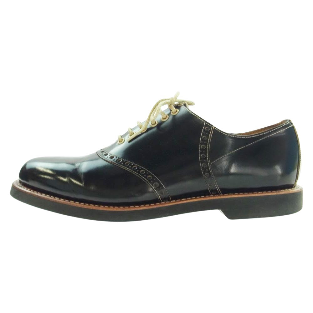 GLADHAND & Co. グラッドハンド 606S GHEB SADDLE SHOES サドル レザー ドレス シューズ ブラック ブラック系 27.5【中古】