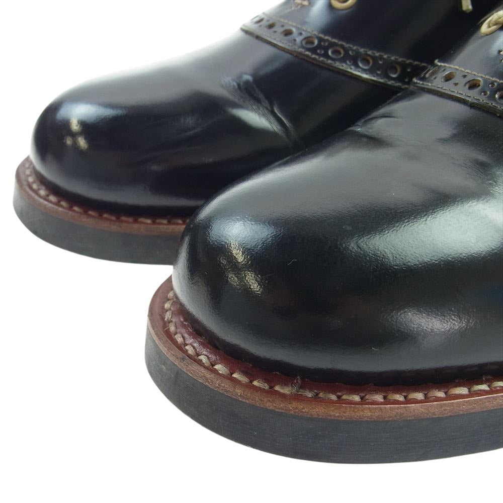 GLADHAND & Co. グラッドハンド 606S GHEB SADDLE SHOES サドル レザー ドレス シューズ ブラック ブラック系 27.5【中古】
