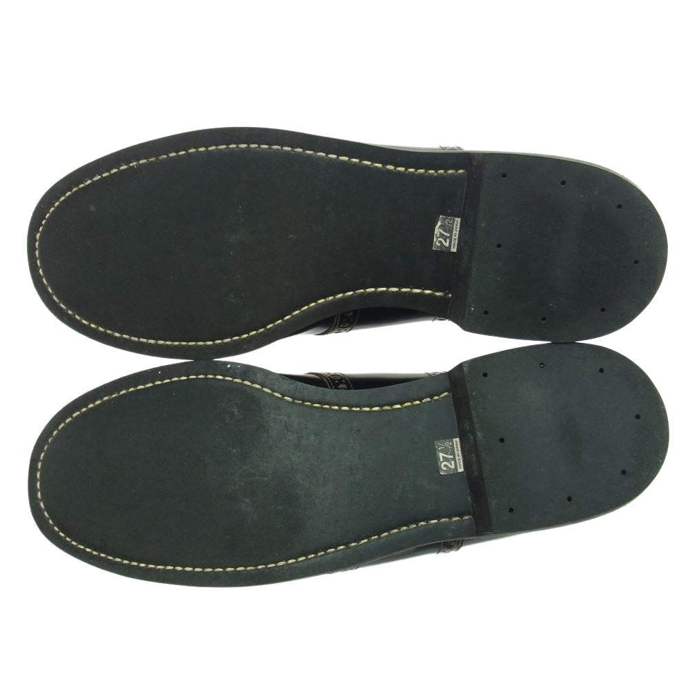 GLADHAND & Co. グラッドハンド 606S GHEB SADDLE SHOES サドル レザー ドレス シューズ ブラック ブラック系 27.5【中古】