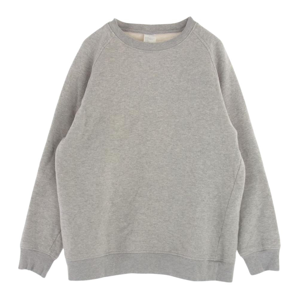 COMOLI コモリ 21SS T01-05002 コットン 吊裏毛 クルーネック スウェット トレーナー グレー系 1【中古】