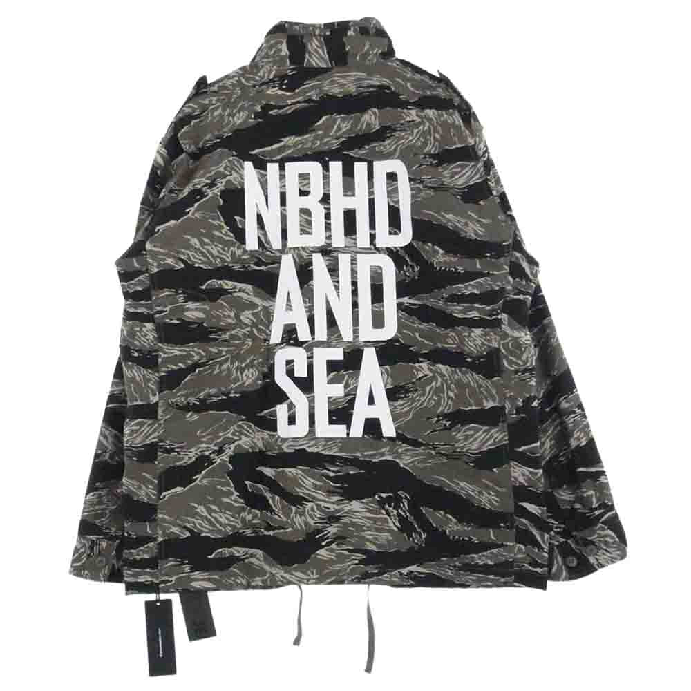 NEIGHBORHOOD ネイバーフッド 23SS WDS-C-NBHD-23-Q3-06 × WIND AND SEA ウィンダンシー M-65 JACKET TIGER CAMOUFLAGE タイガー カモ ジャケット カーキ系 マルチカラー系 L【新古品】【未使用】【中古】