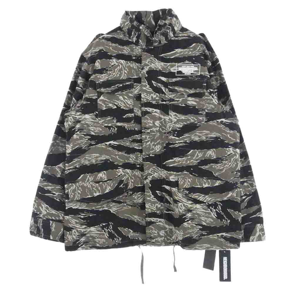 NEIGHBORHOOD ネイバーフッド 23SS WDS-C-NBHD-23-Q3-06 × WIND AND SEA ウィンダンシー M-65 JACKET TIGER CAMOUFLAGE タイガー カモ ジャケット カーキ系 マルチカラー系 L【新古品】【未使用】【中古】