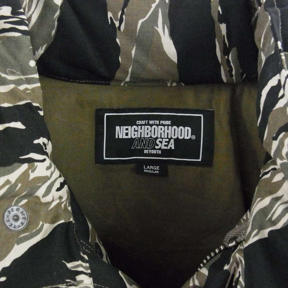NEIGHBORHOOD ネイバーフッド 23SS WDS-C-NBHD-23-Q3-06 × WIND AND SEA ウィンダンシー M-65 JACKET TIGER CAMOUFLAGE タイガー カモ ジャケット カーキ系 マルチカラー系 L【新古品】【未使用】【中古】