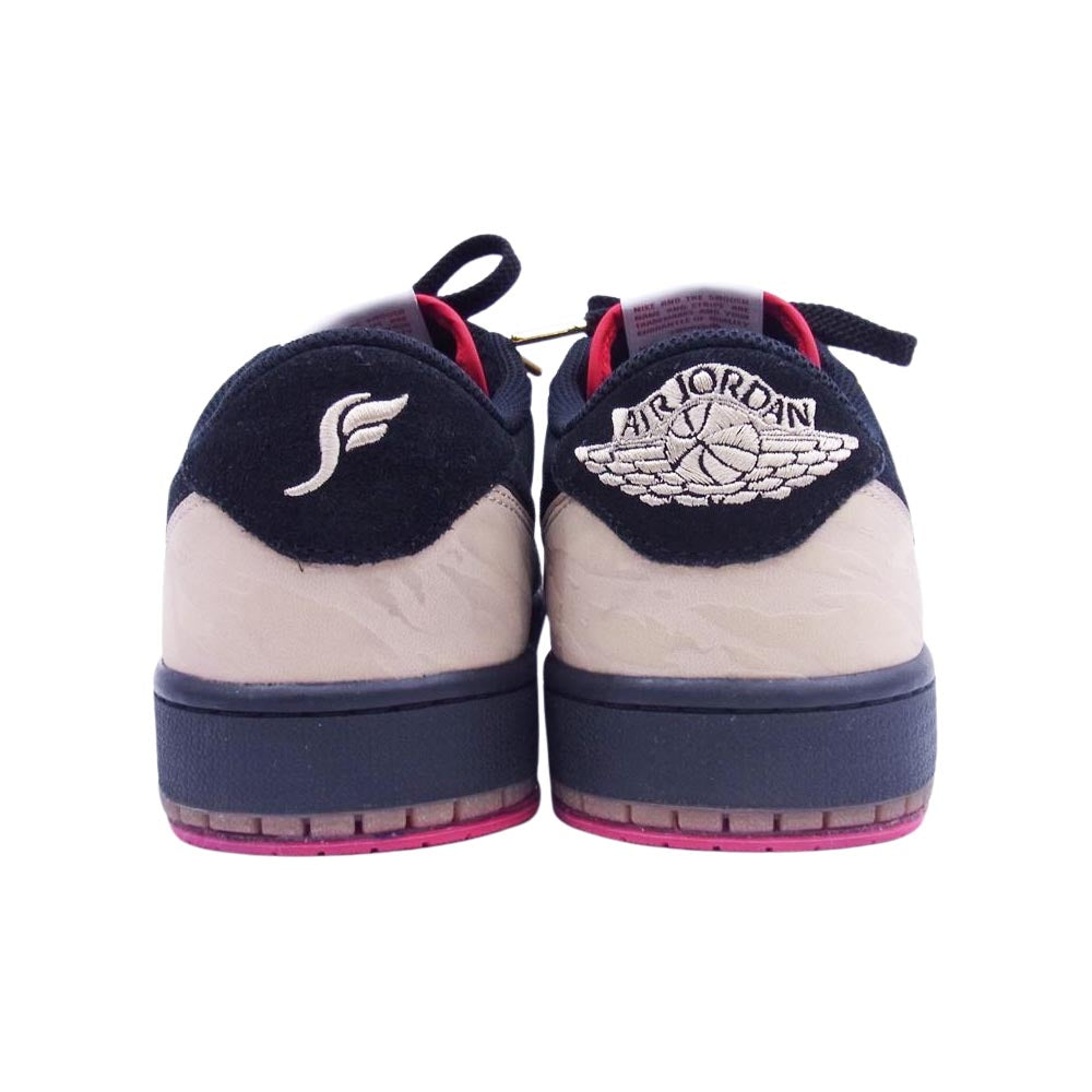 NIKE ナイキ DN3400-001 Sole Fly ソールフライ Air Jordan 1 Low エアジョーダン1 ロー Black and Sport Red ブラック アンド スポーツ レッド スニーカー ブラック系 27cm【美品】【中古】