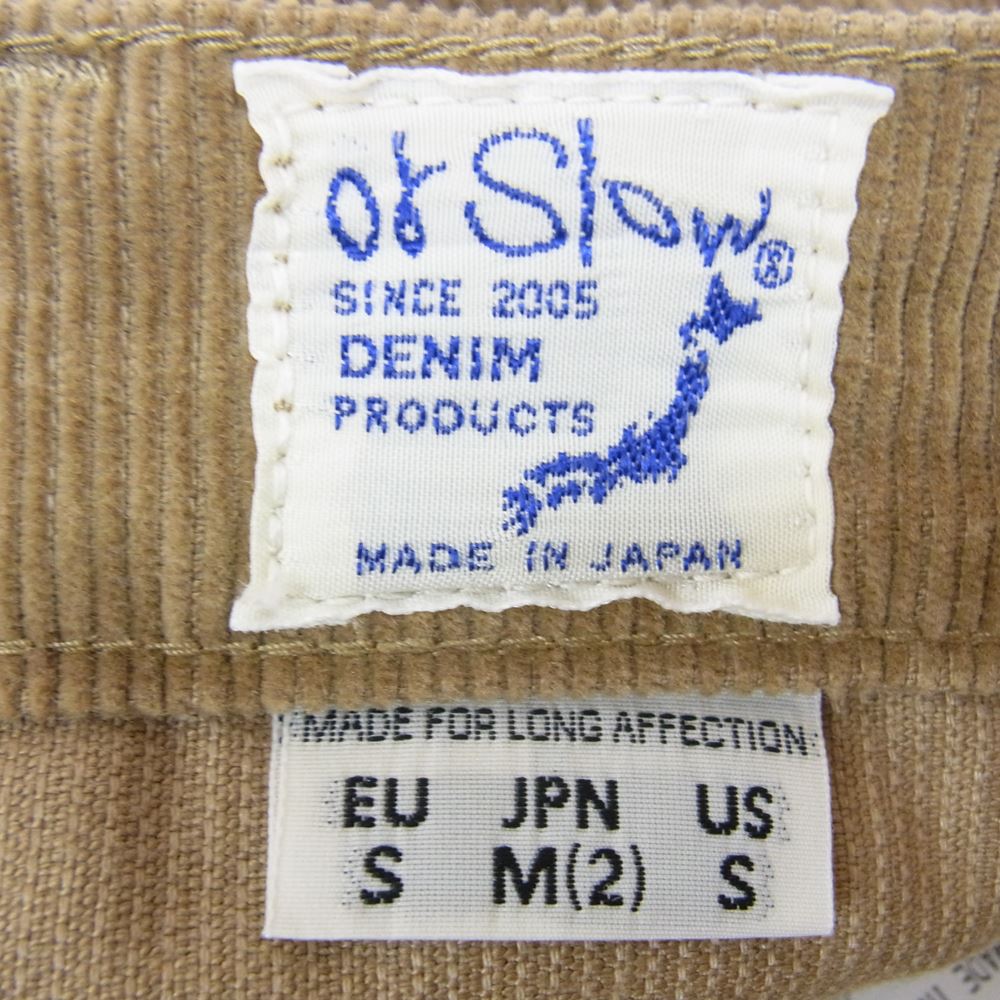 orSlow オアスロウ コーデュロイ パンツ ベージュ ブラウン系 M【中古】