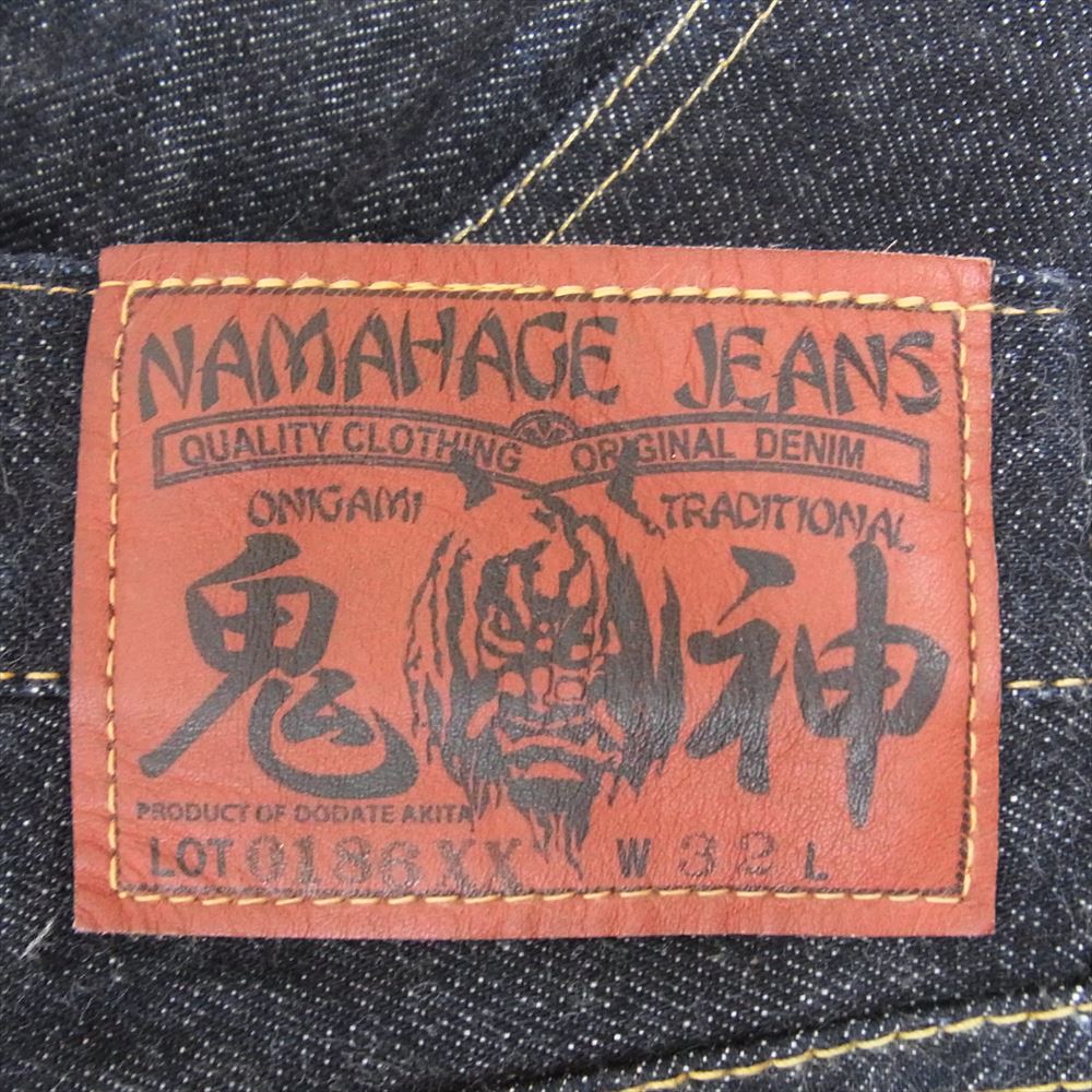 デラックスウエア  0186XX なまはげ ジーンズ 赤鬼 デニム パンツ インディゴブルー系 32【美品】【中古】