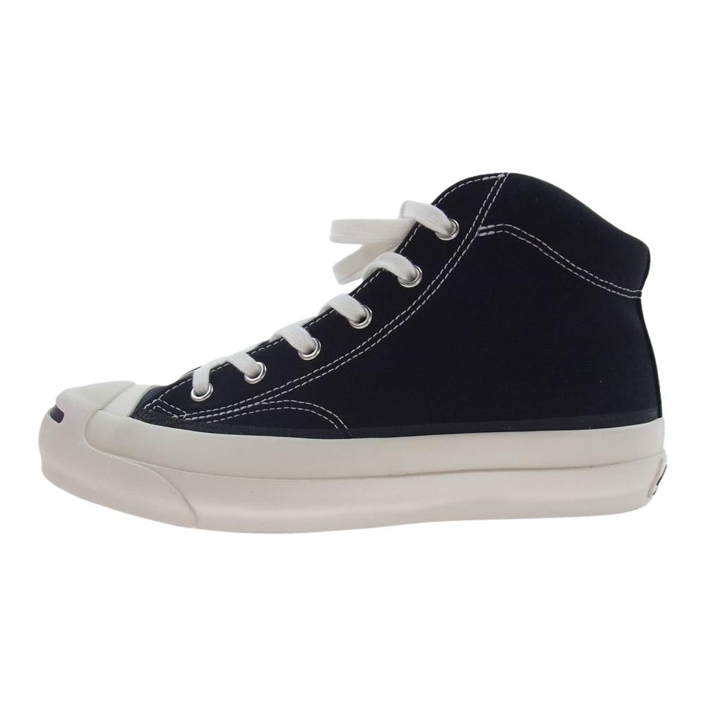 CONVERSE コンバース 1AD673 ADDICT アディクト JACK PURCELL CANVAS MID ジャックパーセル キャンバス ミッドカット スニーカー ホワイト系 ブラック系 24cm【中古】
