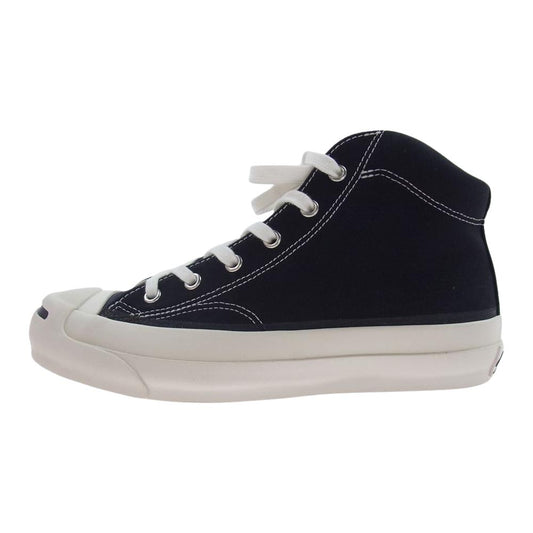 CONVERSE コンバース 1AD673 ADDICT アディクト JACK PURCELL CANVAS MID ジャックパーセル キャンバス ミッドカット スニーカー ホワイト系 ブラック系 24cm【中古】