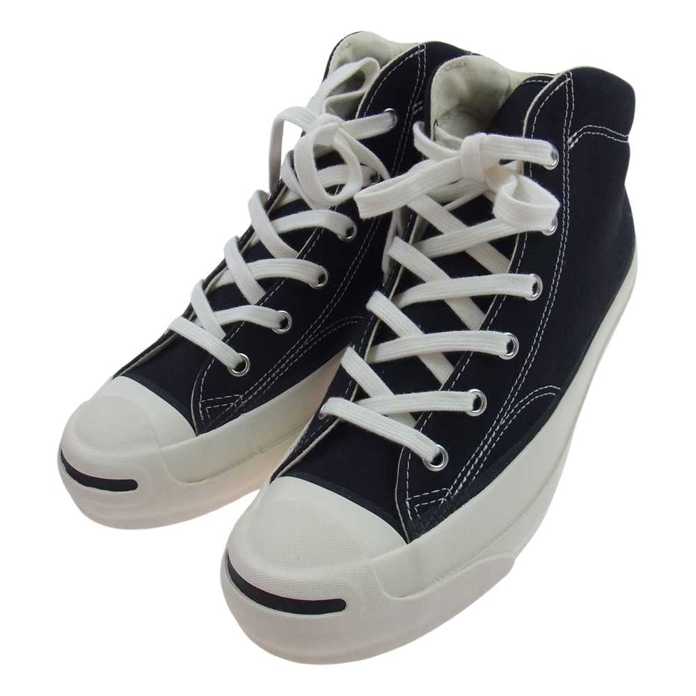 CONVERSE コンバース 1AD673 ADDICT アディクト JACK PURCELL CANVAS MID ジャックパーセル キャンバス ミッドカット スニーカー ホワイト系 ブラック系 24cm【中古】