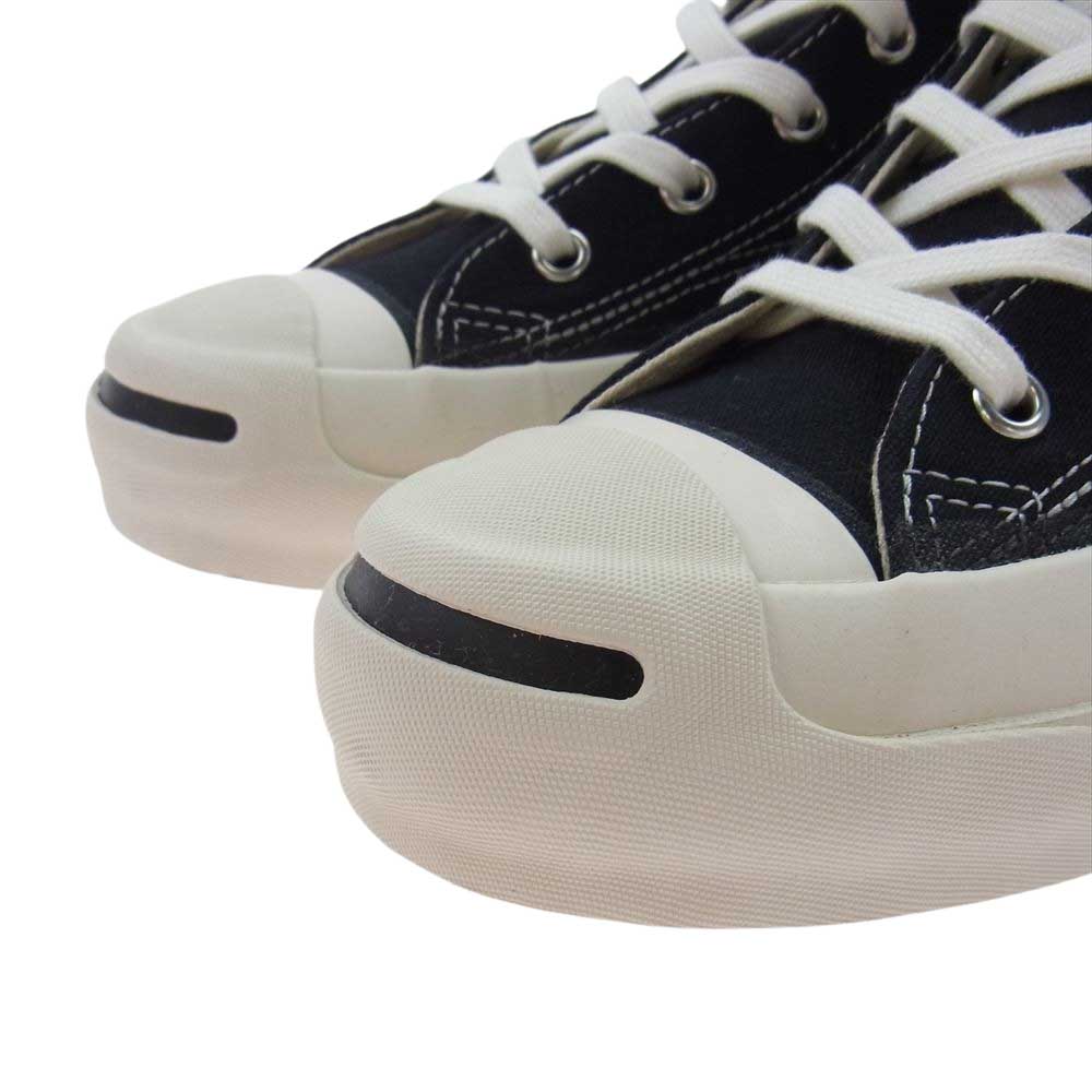 CONVERSE コンバース 1AD673 ADDICT アディクト JACK PURCELL CANVAS MID ジャックパーセル キャンバス ミッドカット スニーカー ホワイト系 ブラック系 24cm【中古】