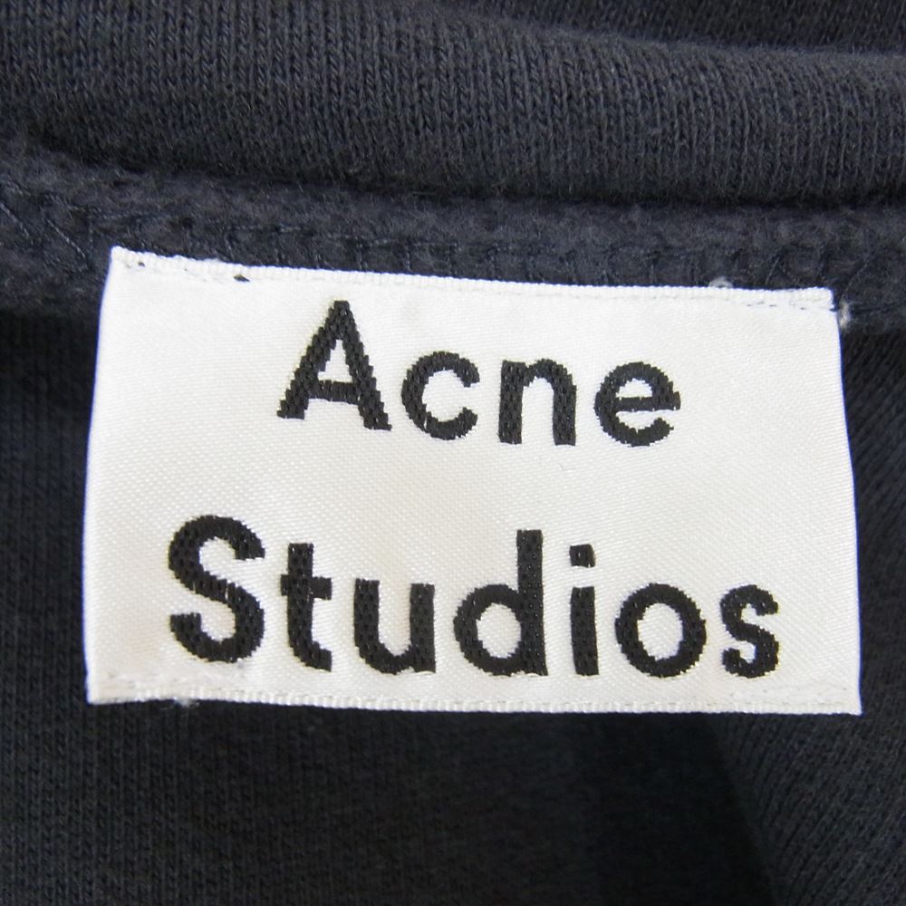ACNE STUDIOS アクネストゥディオズ FOREST PAW16 ドロップショルダー Uネック スウェット チャコール系 XL【中古】