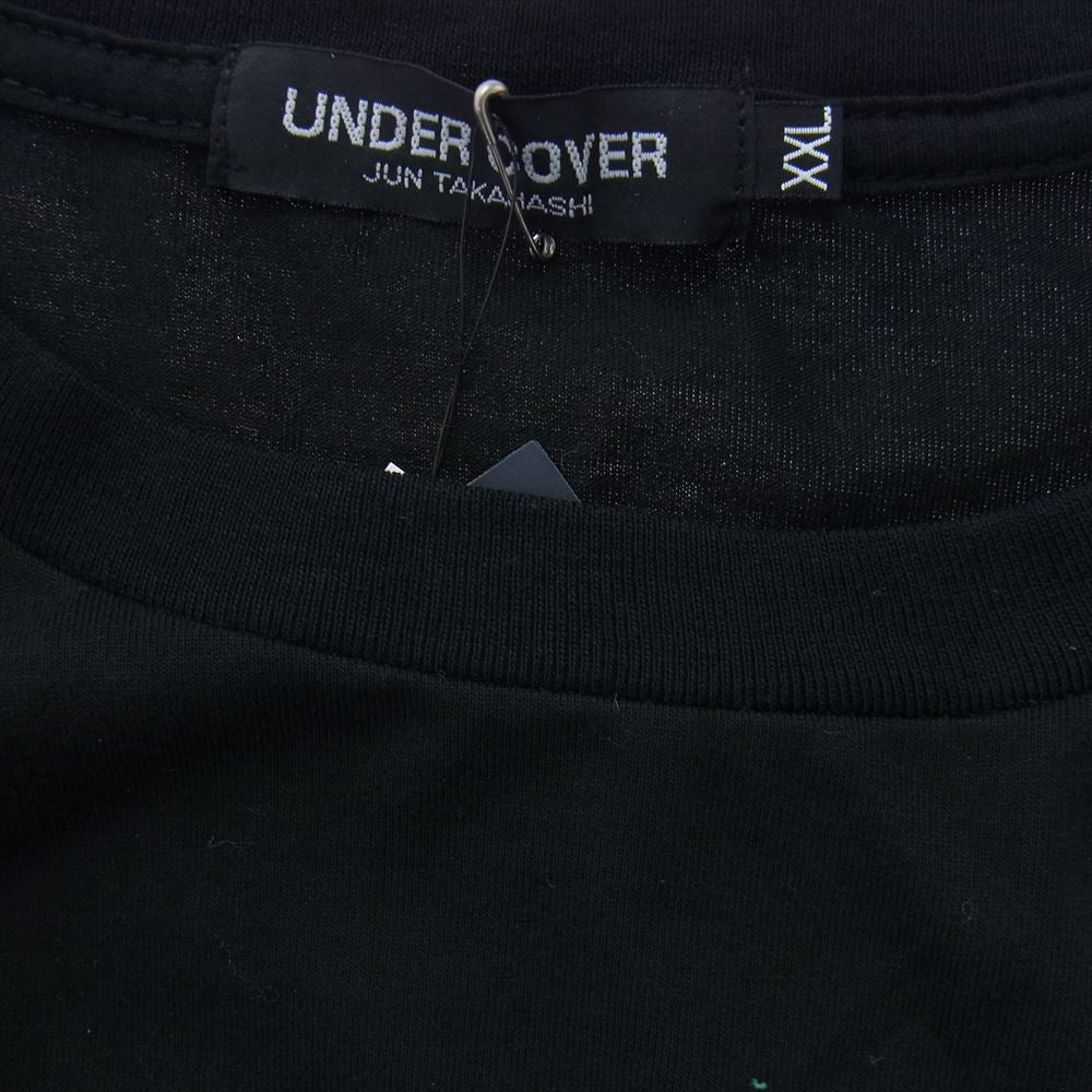 UNDERCOVER アンダーカバー UCA3804 ワンポイント Uロゴ Tシャツ ブラック系 XXL【極上美品】【中古】