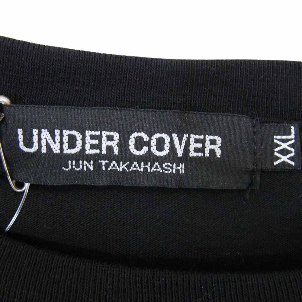 UNDERCOVER アンダーカバー UCA3804 ワンポイント Uロゴ Tシャツ ブラック系 XXL【極上美品】【中古】