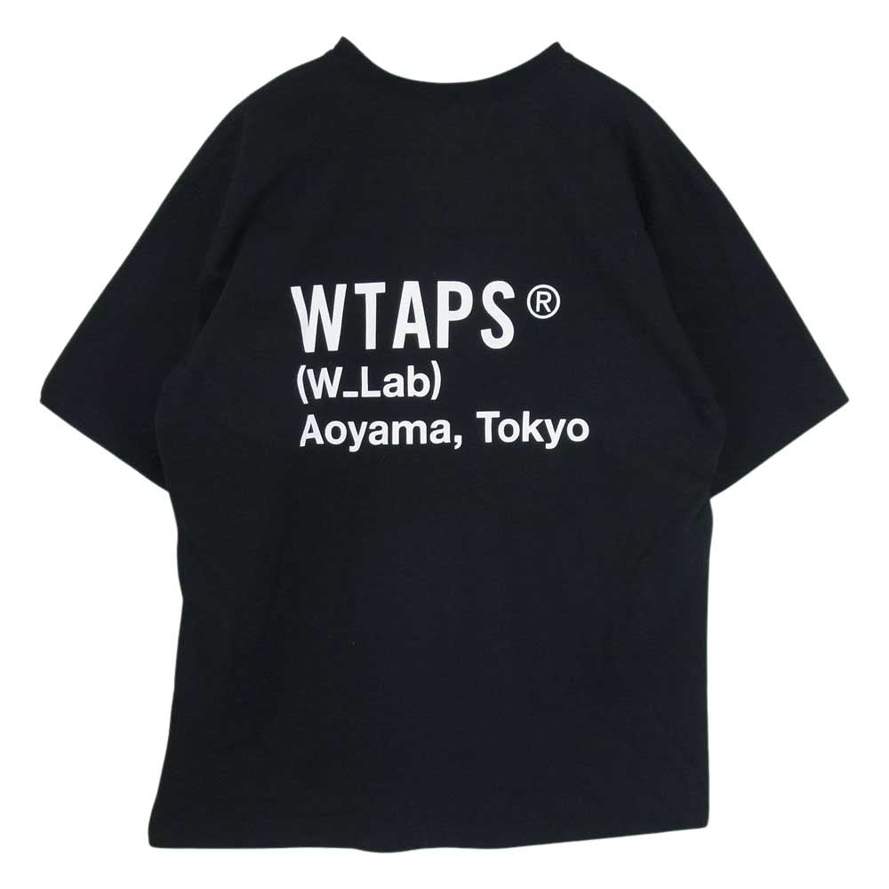 WTAPS ダブルタップス 22SS 221PCDT-ST01S W Lab TEE 青山限定 半袖Tシャツ ブラック系 05【中古】