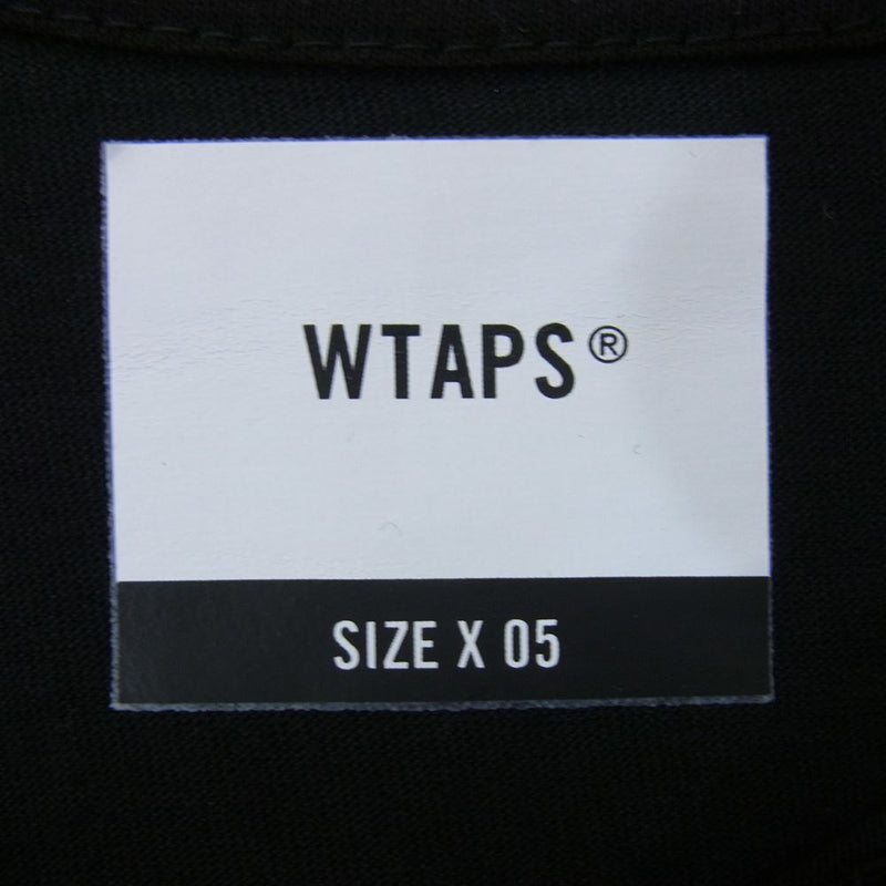 WTAPS ダブルタップス 22SS 221PCDT-ST01S W Lab TEE 青山限定 半袖Tシャツ ブラック系 05【中古】