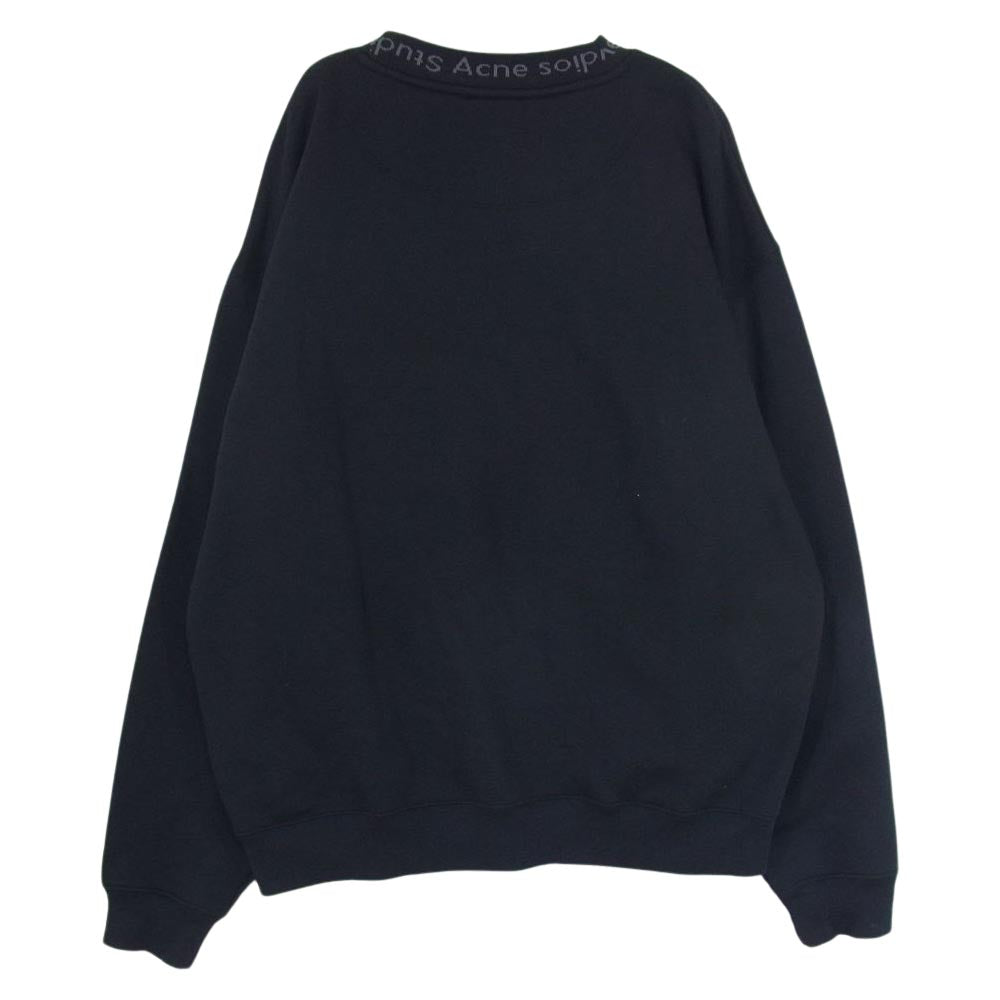 ACNE STUDIOS アクネストゥディオズ FLOGHO クルーネック スウェット ブラック系 XXL【中古】