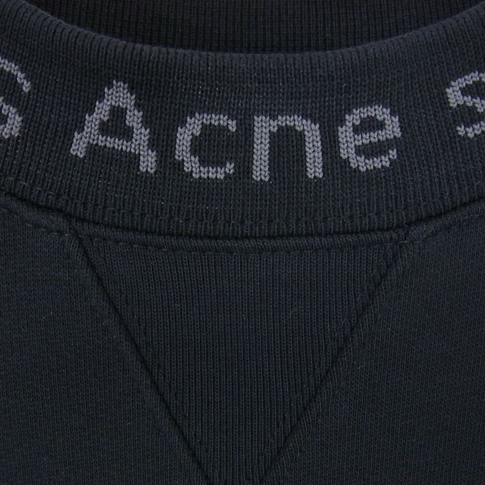 ACNE STUDIOS アクネストゥディオズ FLOGHO クルーネック スウェット ブラック系 XXL【中古】