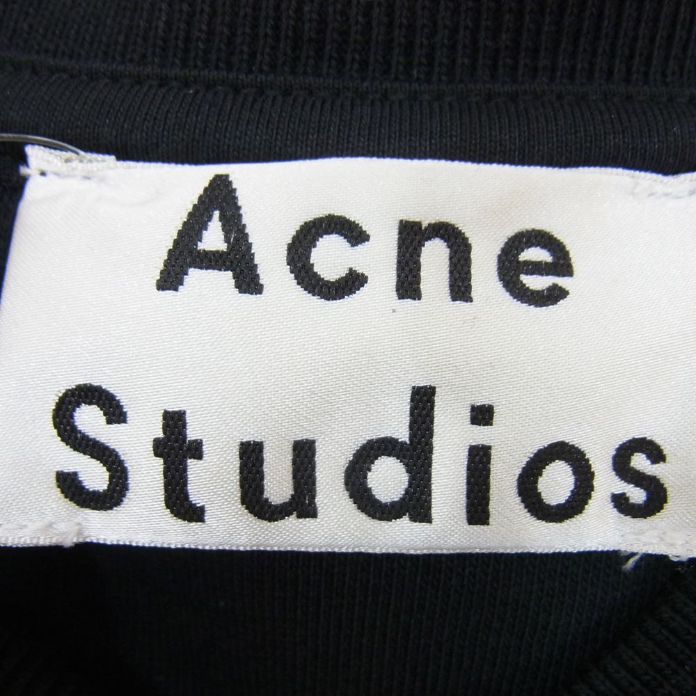ACNE STUDIOS アクネストゥディオズ FLOGHO クルーネック スウェット ブラック系 XXL【中古】