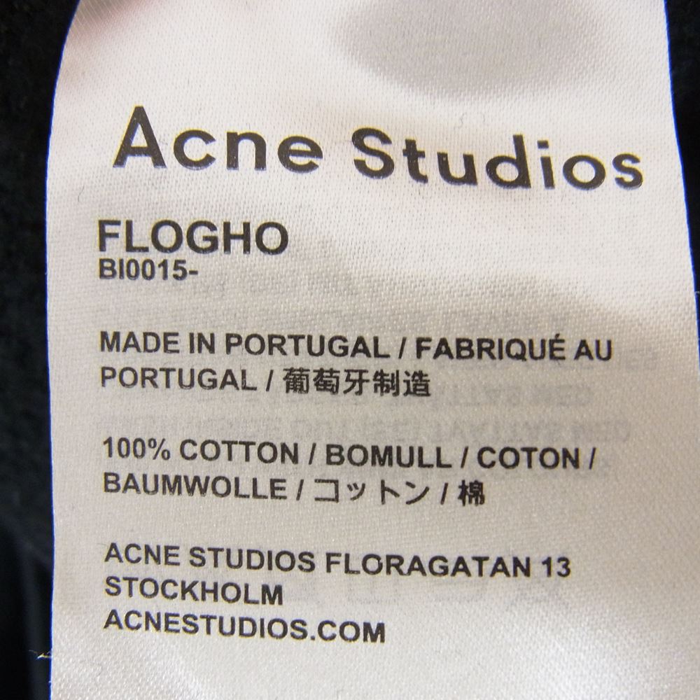 ACNE STUDIOS アクネストゥディオズ FLOGHO クルーネック スウェット ブラック系 XXL【中古】