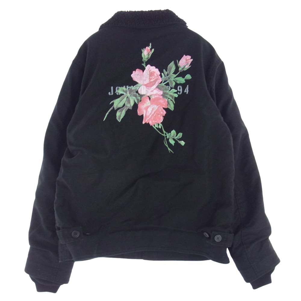 UNDERCOVER アンダーカバー 17AW JUT4203 john undercover ジョンアンダーカバー フラワープリント デッキ ジャケット ブラック系 3【中古】