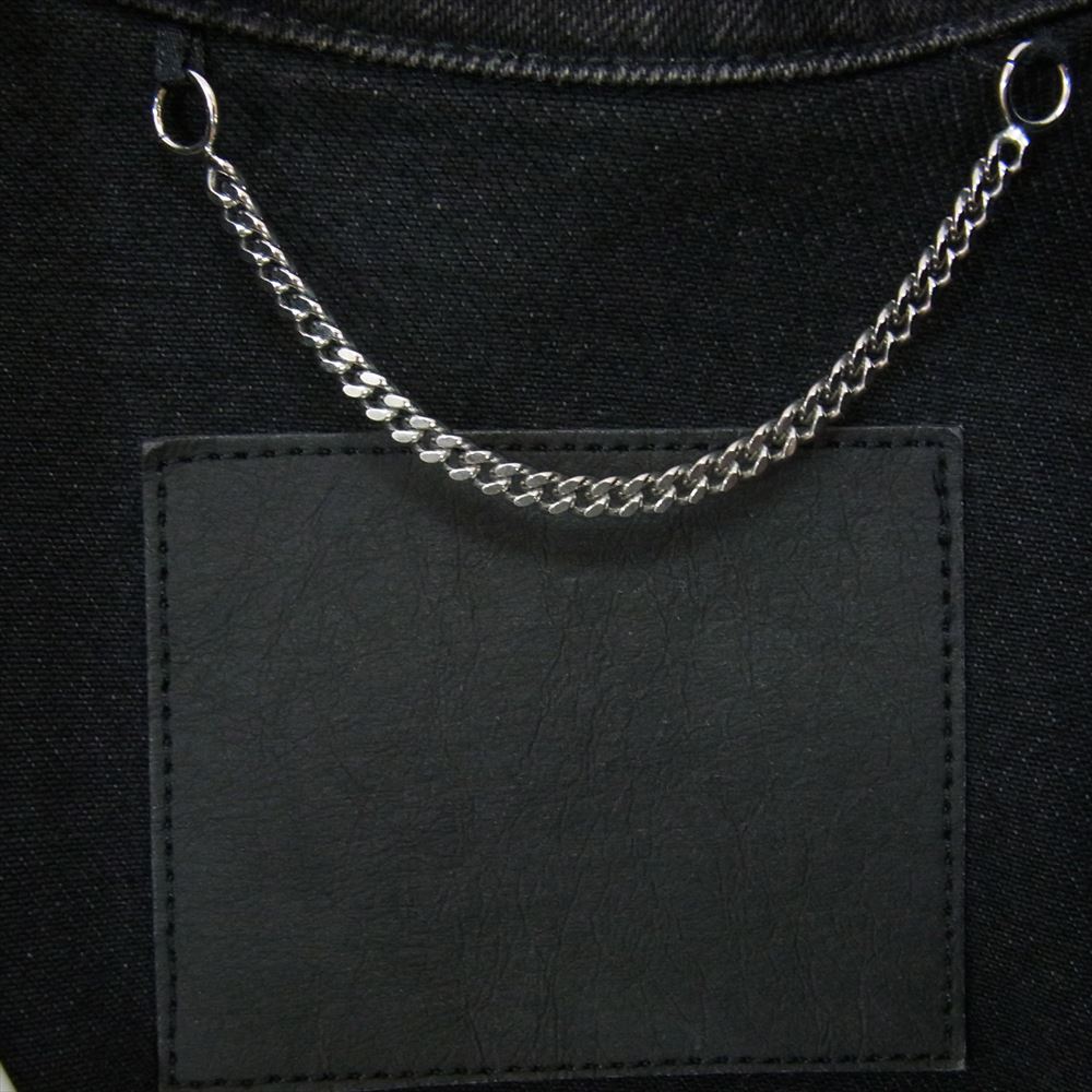 BALENCIAGA バレンシアガ 16AW 458106 TUE14 スイング デニム ジャケット メタルボタン ブラック系 40【中古】
