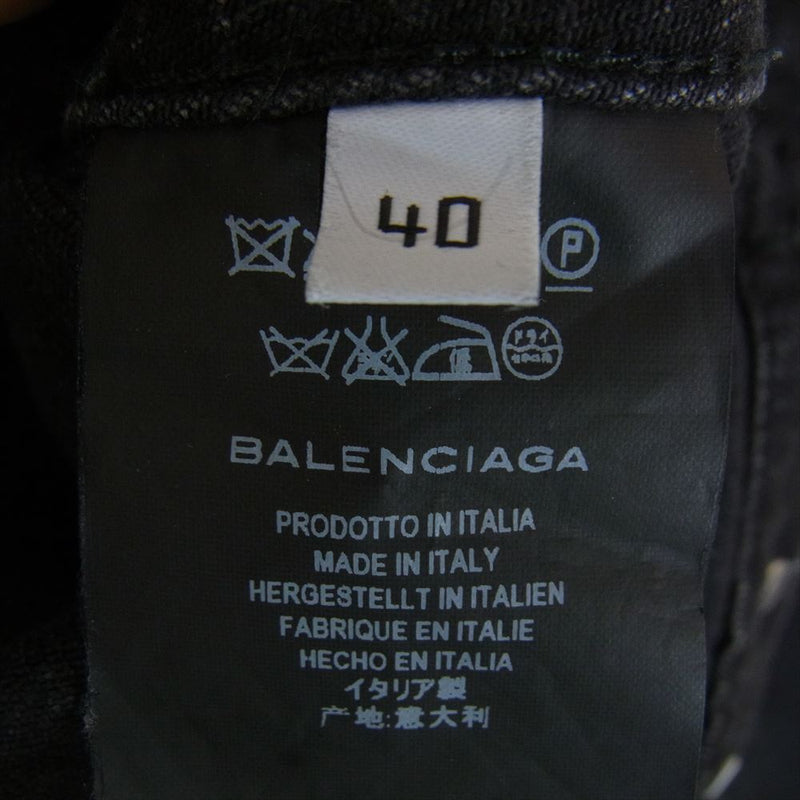 バレンシアガCREW刺繍デニムジャケット　40バレンシアガ