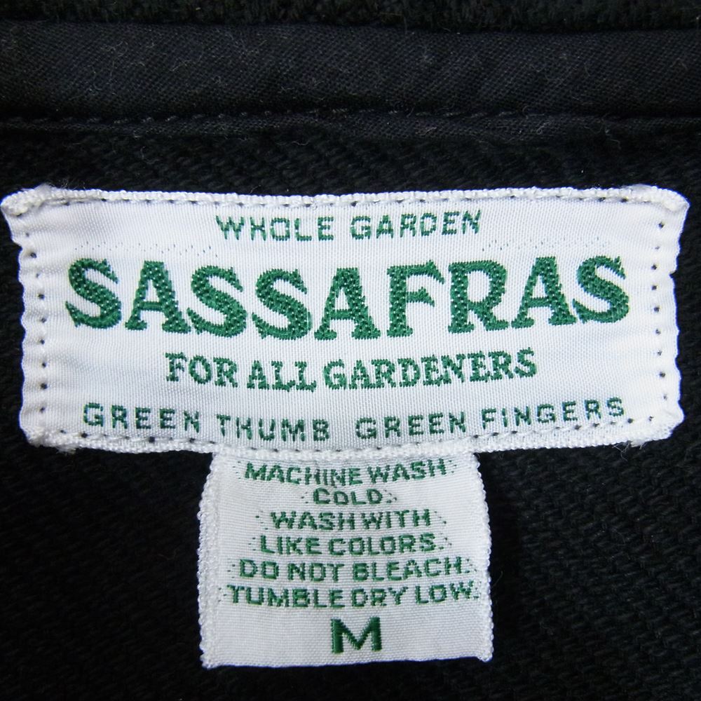 SASAFRAS ササフラス BUD SHELL コットン プルオーバー パーカー ブラック系 M【中古】
